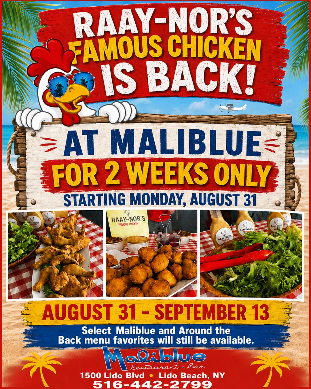 Raay-Nor's Famous Chicken at Maliblue