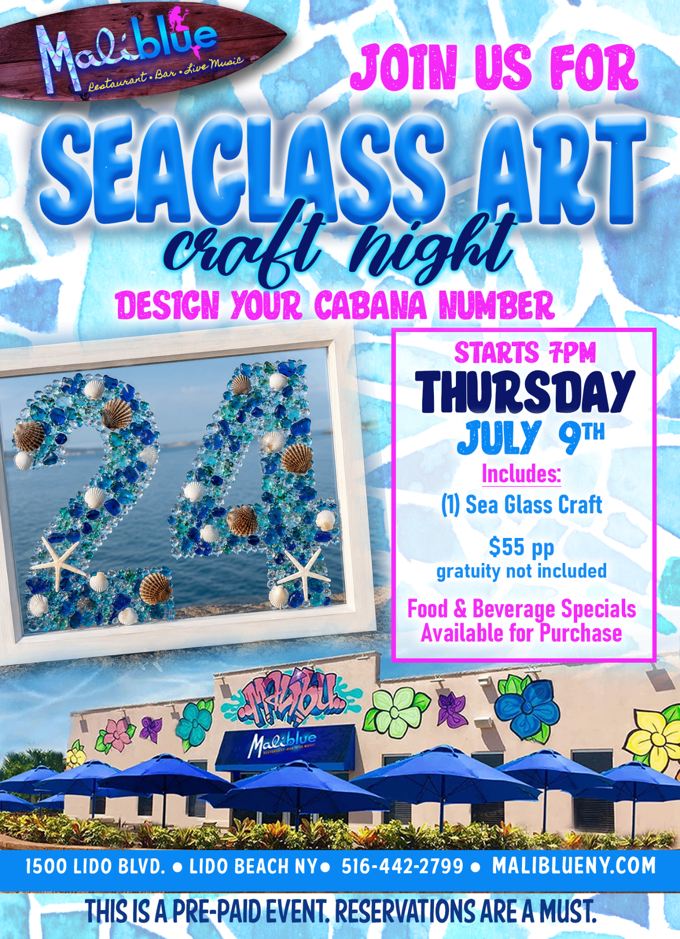 Seaglass Art Craft Night
