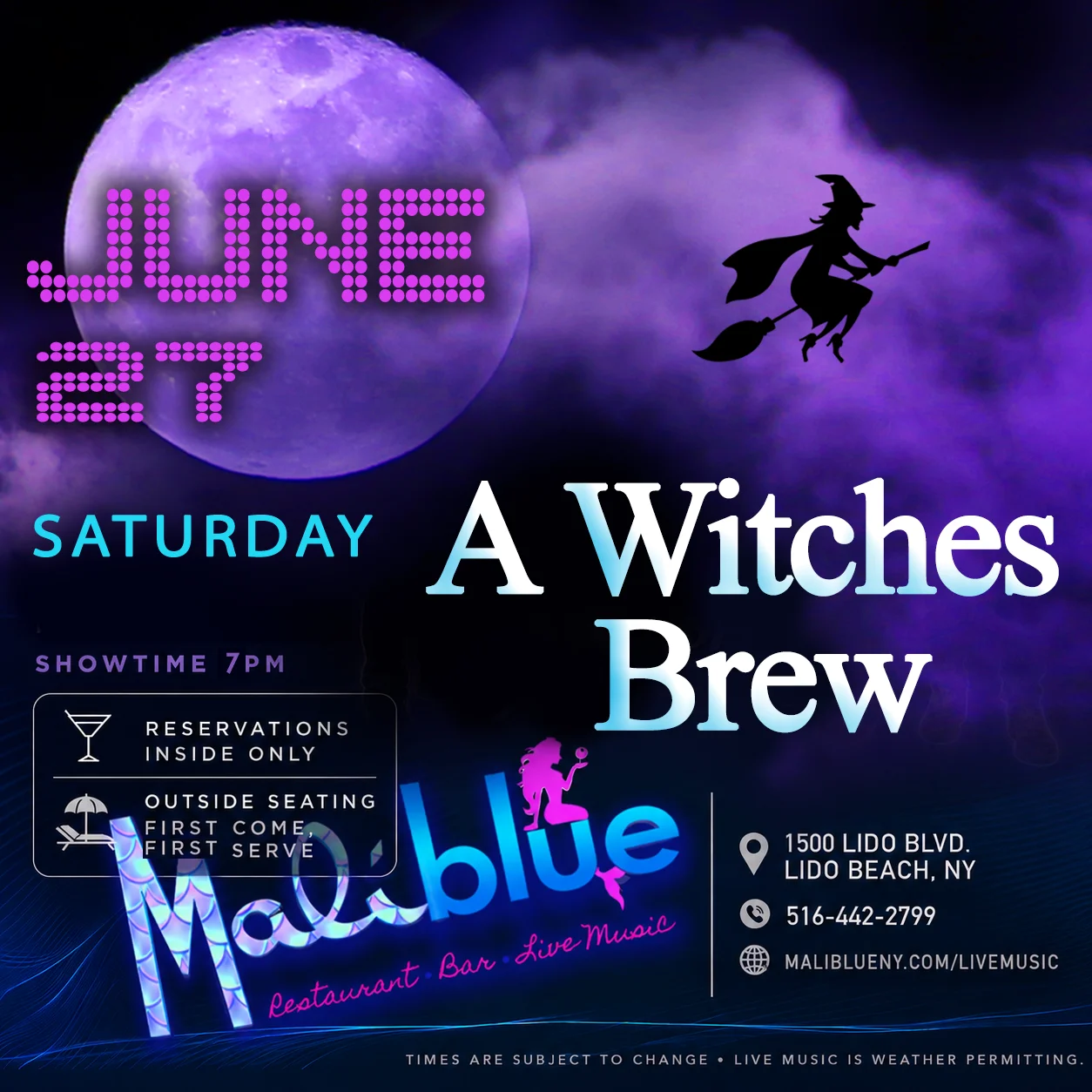 MaliBlue Live Music: Witches Brew (June 27)