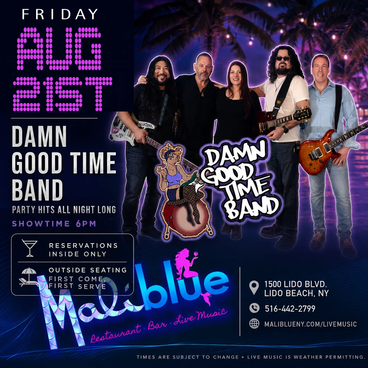 MaliBlue Live Music: Good Times Band
