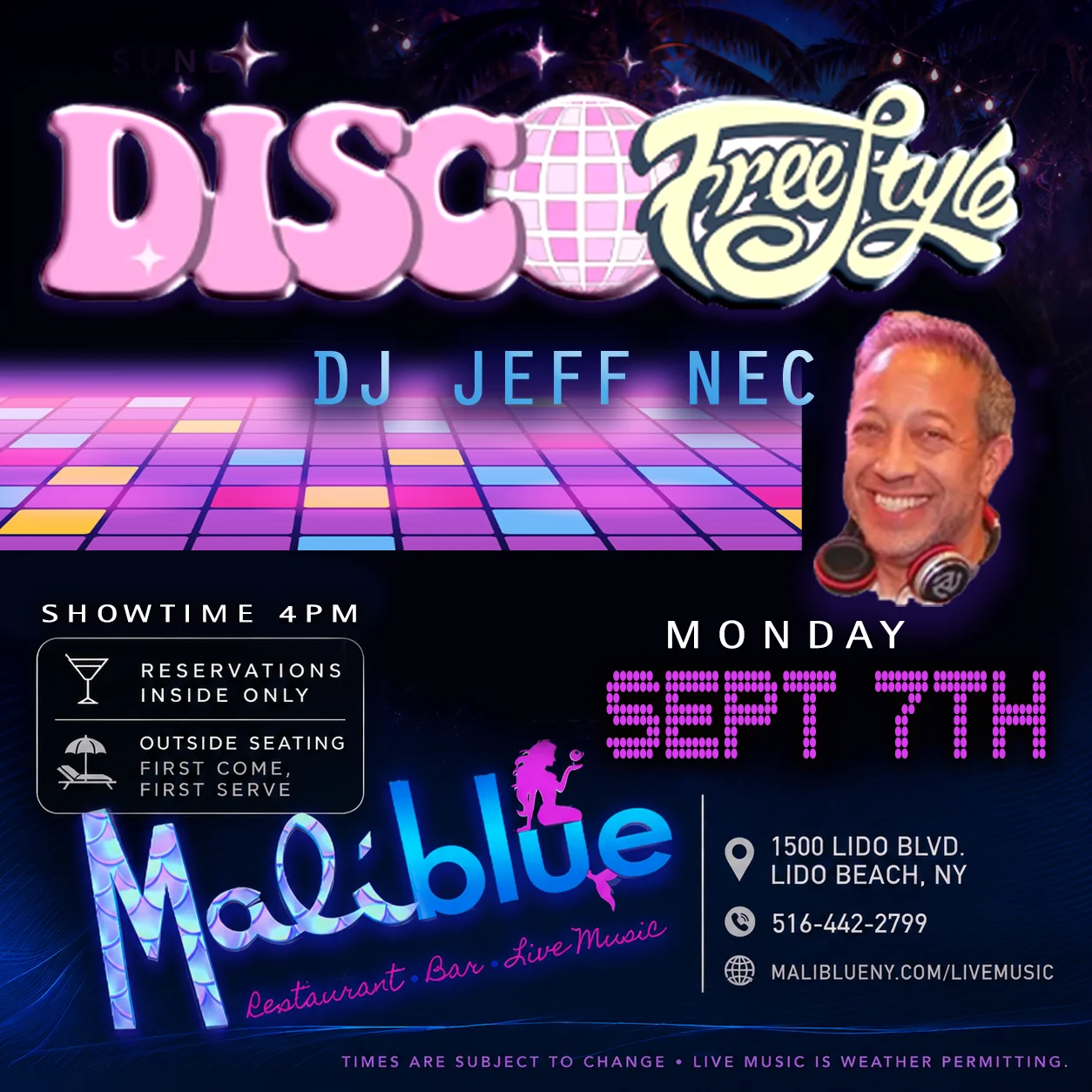 MaliBlue Live Music: DJ Jeff NEC (Sept 7)