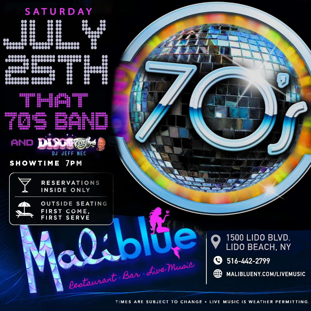 MaliBlue Live Music: That 70s Band & DJ Jeff