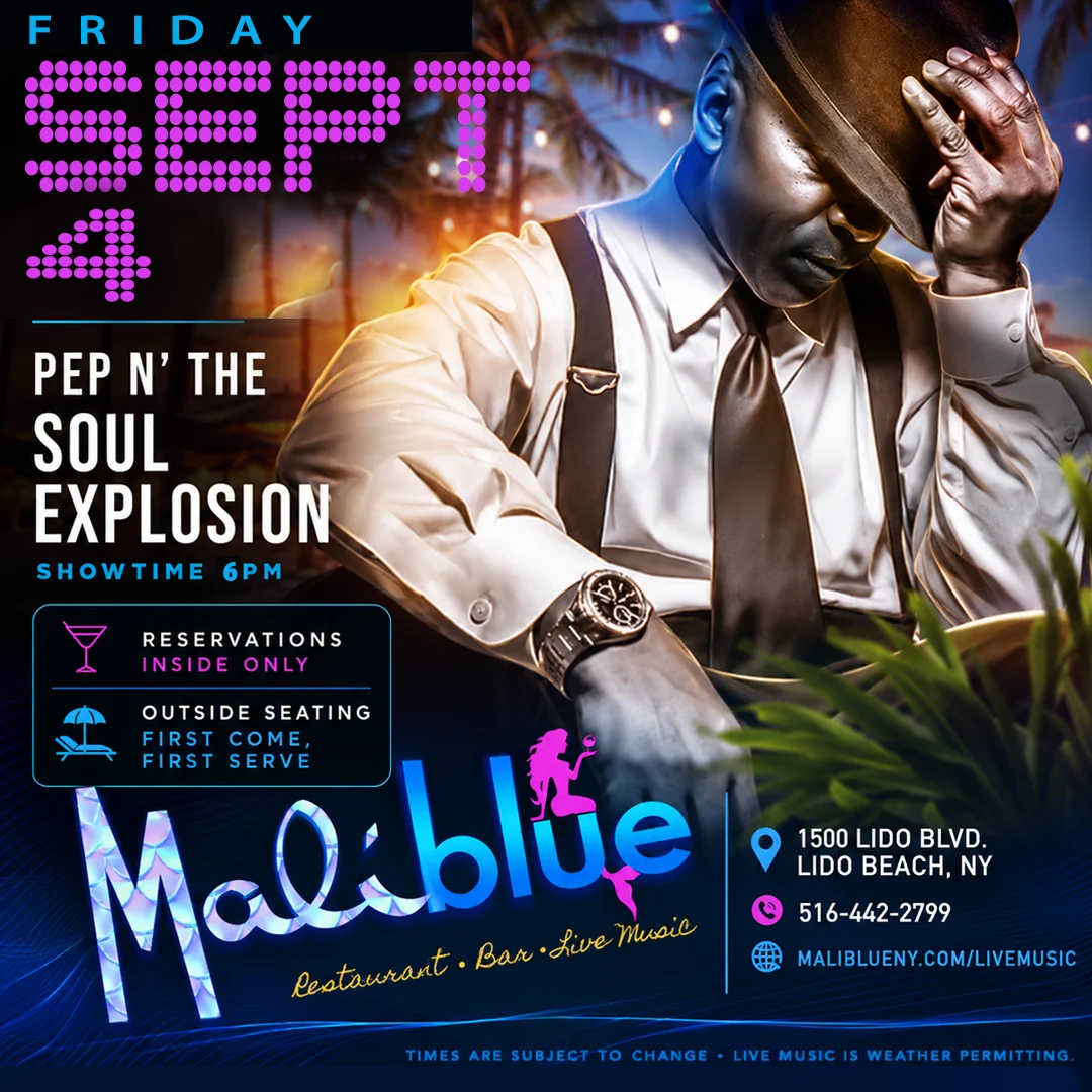 MaliBlue Live Music: Pep N' The Soul Explosion (Sept 4)