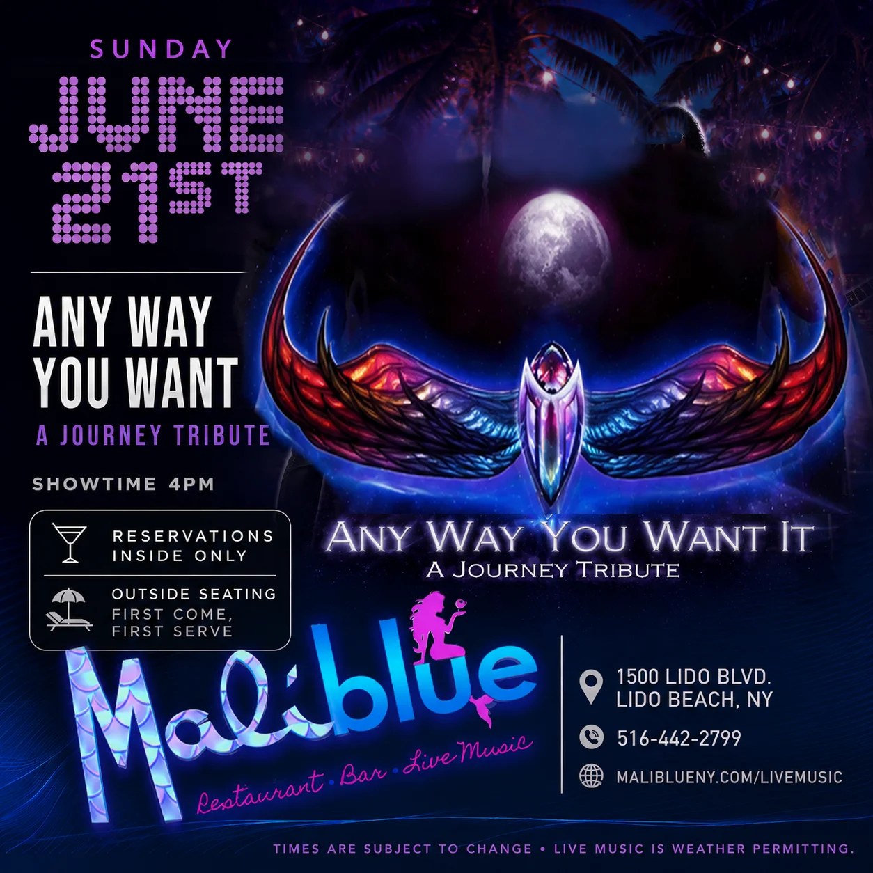 MaliBlue Live Music: Anyway You Want It (June 21)
