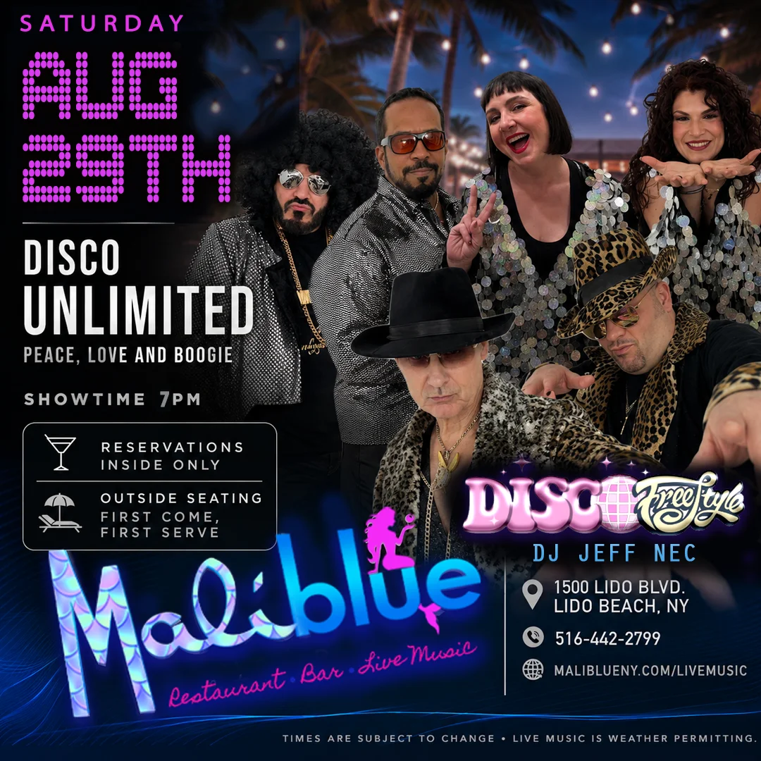 MaliBlue Live Music: Disco Unlimited (Aug 29)