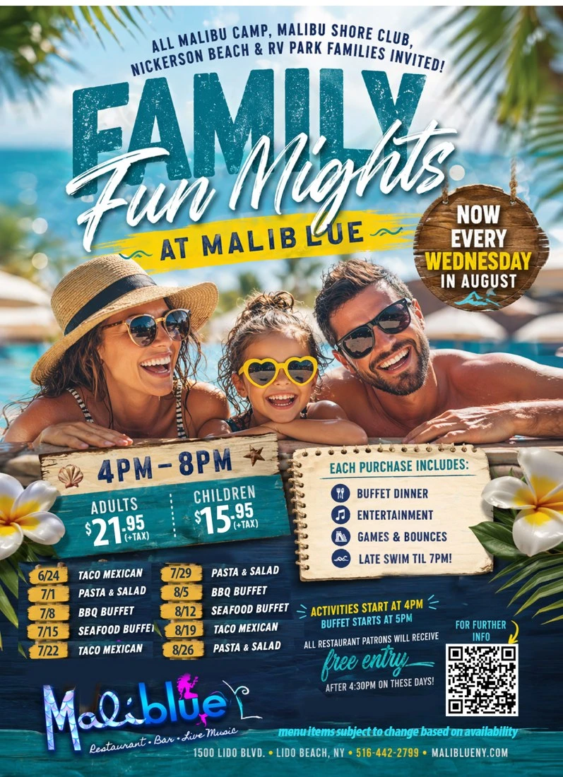  Family Fun Nights at Maliblue