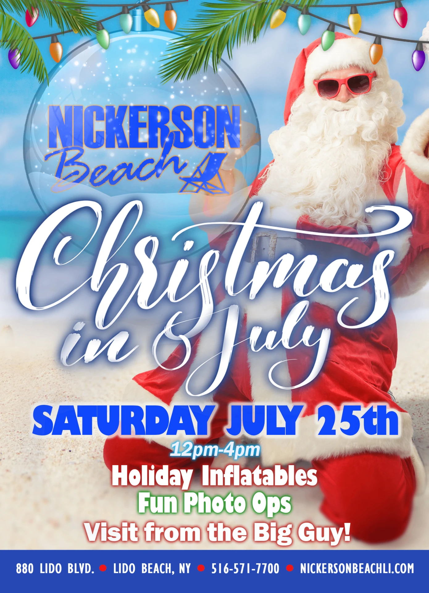 Christmas in July at Nickerson Beach