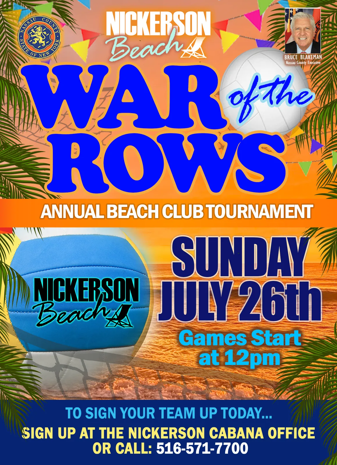 War of the Rows — Nickerson Beach
